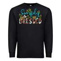 Black simply blessed Premium Sweatshirt - JahusDesignShop