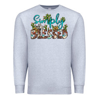 Heather Grey simply blessed Premium Sweatshirt - JahusDesignShop