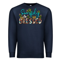 Navy simply blessed Premium Sweatshirt - JahusDesignShop
