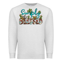 Oatmeal Heather simply blessed Premium Sweatshirt - JahusDesignShop