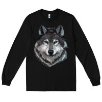 Black Wolf Long Sleeve Tee - RanaPortraitStore