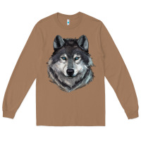 Toasted Coconut Wolf Long Sleeve Tee - RanaPortraitStore