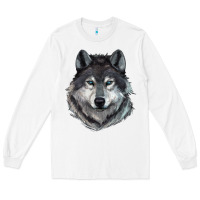 White Wolf Long Sleeve Tee - RanaPortraitStore