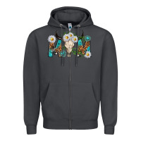 Smoke mom with bull skull Zipper Hoodie - texasbilliewilder