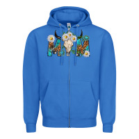 True Royal mom with bull skull Zipper Hoodie - texasbilliewilder