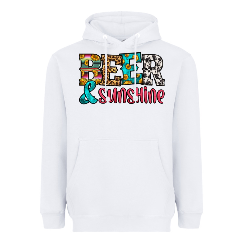Beer And Sunshine Heavyweight Hoodie by HRA Design Shop | Teevron