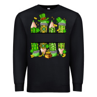 Black personalized st. patrick's day pencils Premium Sweatshirt - Artiststas