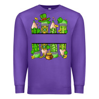 Purple personalized st. patrick's day pencils Premium Sweatshirt - Artiststas