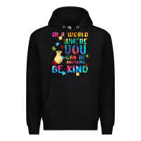 Black in a world where you can be anything Premium Hoodie - MaliasSmallBusiness