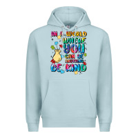 Blue Mist in a world where you can be anything Premium Hoodie - MaliasSmallBusiness