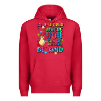 Cardinal in a world where you can be anything Premium Hoodie - MaliasSmallBusiness