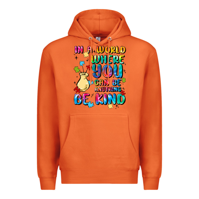 In A World Where You Can Be Anything Premium Hoodie by MaliasSmallBusiness | Teevron