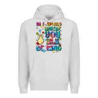 Dove Grey in a world where you can be anything Premium Hoodie - MaliasSmallBusiness