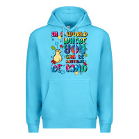 Ocean Blue in a world where you can be anything Premium Hoodie - MaliasSmallBusiness