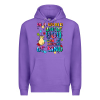 Purple in a world where you can be anything Premium Hoodie - MaliasSmallBusiness