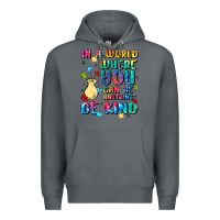 Rock in a world where you can be anything Premium Hoodie - MaliasSmallBusiness