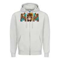 Mom With Bull Skull Zipper Hoodie | Teevron