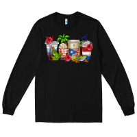 Black puerto rico coffee cups Long Sleeve Tee - texasbilliewilder