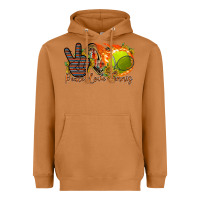 Meerkat peace love tennis Heavyweight Hoodie - RacoonDesign