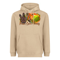 Mushroom peace love tennis Heavyweight Hoodie - RacoonDesign