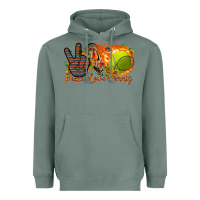 Sage peace love tennis Heavyweight Hoodie - RacoonDesign