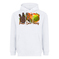 White peace love tennis Heavyweight Hoodie - RacoonDesign