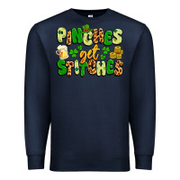 Navy pinches get stitches Premium Sweatshirt - Artiststas