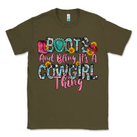 Army Green boots and bling it s a cowgirl thing Classic Tee - Zillion Design Studio