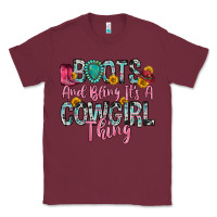 Burgundy boots and bling it s a cowgirl thing Classic Tee - Zillion Design Studio