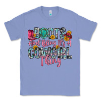 Colony Blue boots and bling it s a cowgirl thing Classic Tee - Zillion Design Studio