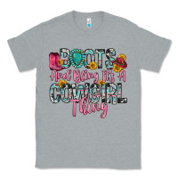 Heather Grey boots and bling it s a cowgirl thing Classic Tee - Zillion Design Studio