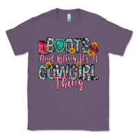 Lavender boots and bling it s a cowgirl thing Classic Tee - Zillion Design Studio