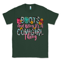 Sports Green boots and bling it s a cowgirl thing Classic Tee - Zillion Design Studio