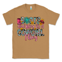 Toasted Coconut boots and bling it s a cowgirl thing Classic Tee - Zillion Design Studio