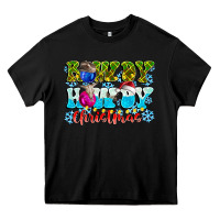 Black Rowdy Howdy Christmas Heavy Core Tee - CowhideDigitalArt