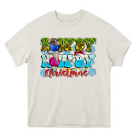 Cream Rowdy Howdy Christmas Heavy Core Tee - CowhideDigitalArt