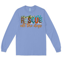 Colony Blue rescue all the dogs Long Sleeve Tee - texasbilliewilder