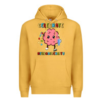 Mustard celebrate neurodiversity Premium Hoodie - MaliasSmallBusiness