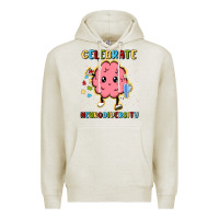 Oatmeal Heather celebrate neurodiversity Premium Hoodie - MaliasSmallBusiness