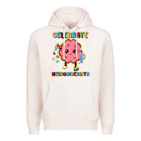 Pale Pink celebrate neurodiversity Premium Hoodie - MaliasSmallBusiness