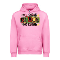 Fuchsia Pink no sugar black no cream Urban Hoodie - MaliasSmallBusiness
