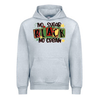 Heather Grey no sugar black no cream Urban Hoodie - MaliasSmallBusiness