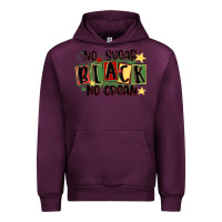 Mauve Wine no sugar black no cream Urban Hoodie - MaliasSmallBusiness
