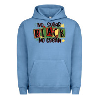Pigment Pebble Blue no sugar black no cream Urban Hoodie - MaliasSmallBusiness