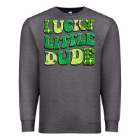 Charcoal Heather lucky little dude Premium Sweatshirt - Artiststas