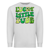Dove Grey lucky little dude Premium Sweatshirt - Artiststas