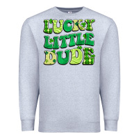 Heather Grey lucky little dude Premium Sweatshirt - Artiststas