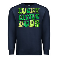 Navy lucky little dude Premium Sweatshirt - Artiststas