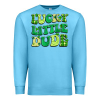 Ocean Blue lucky little dude Premium Sweatshirt - Artiststas