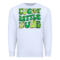 White lucky little dude Premium Sweatshirt - Artiststas